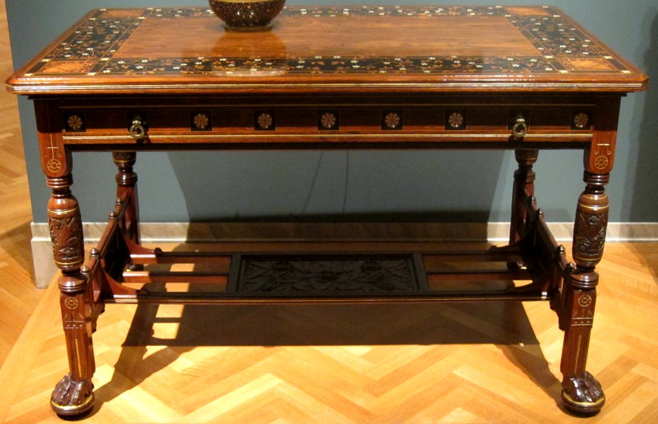 Center table, Herter Brothers, c. 1875, Cleveland Museum of Art