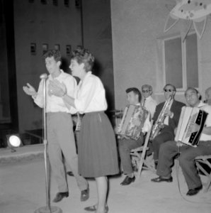 Cabaret en muzikanten op straat, Bestanddeelnr 255-1931