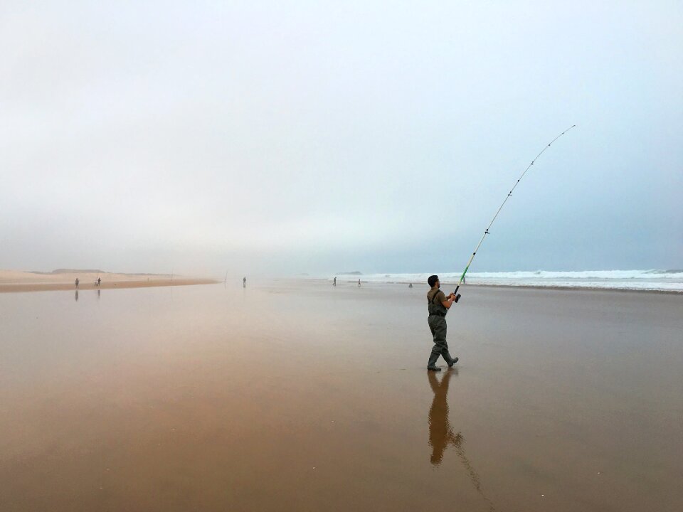 Fishing rod beach morocco