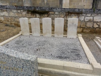 Cœuvres-et-Valsery (Aisne) tombes de guerre CWGC 1918