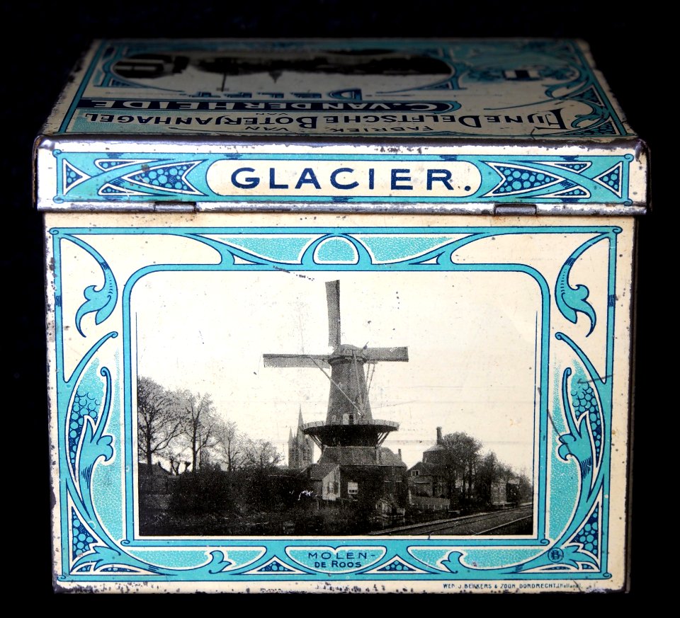 C van der Heide, Fijne Delftsche Boterjanhagel koekblik, foto 5