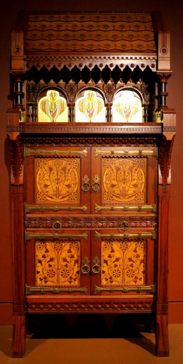 Cabinet, c 1877-80, attributed to Daniel Pabst & Frank Furness