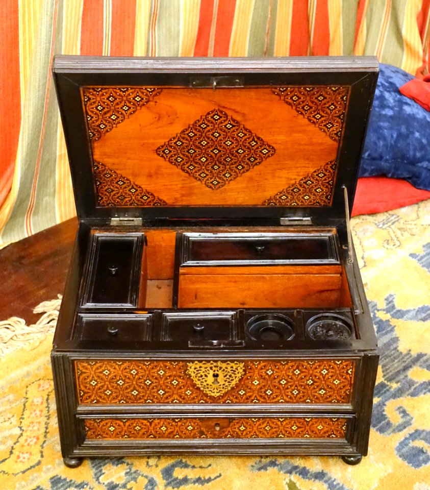 Cabinet, Goa, Portuguese India, mid 17th century AD, ebony, teak, other woods - Museo Nacional de Artes Decorativas - Madrid, Spain - DSC07930