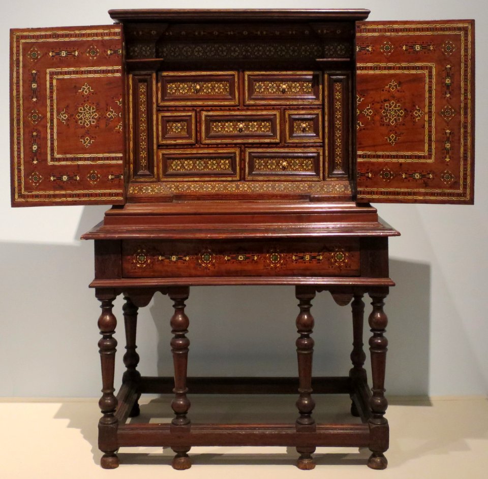 Cabinet from Spain, c. 17th century, wood, ivory and metal, Honolulu Academy of Arts
