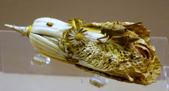 Cabbage, China, Qing dynasty, 1644-1911 AD, ivory - Sichuan Provincial Museum - Chengdu, China - DSC04651