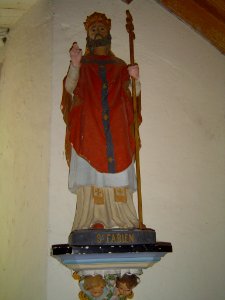 Cheylard-l'Évêque, statue St.Fabien