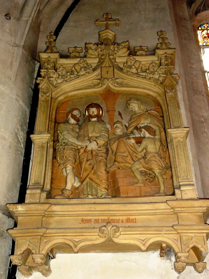 Chemin de croix de l'église de Longeville-en-Barrois, station 01