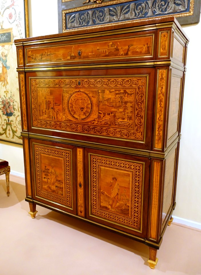 Cabinet inscribed Ludovicus de Borbon, unidentified - Museo Nacional de Artes Decorativas - Madrid, Spain - DSC08390