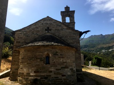 Chapelle Notre-Dame-des-Neiges de Brando - retro - Cap Corse