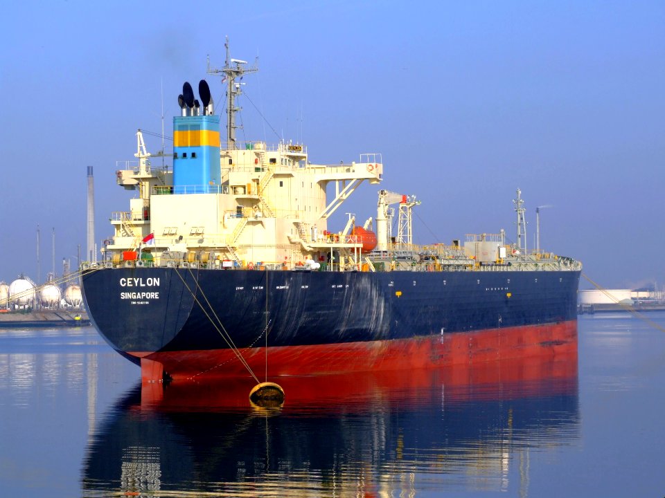 Ceylon IMO 9242156 p1 docked at the Caland canal, Port of Rotterdam, Holland 03-May-2008