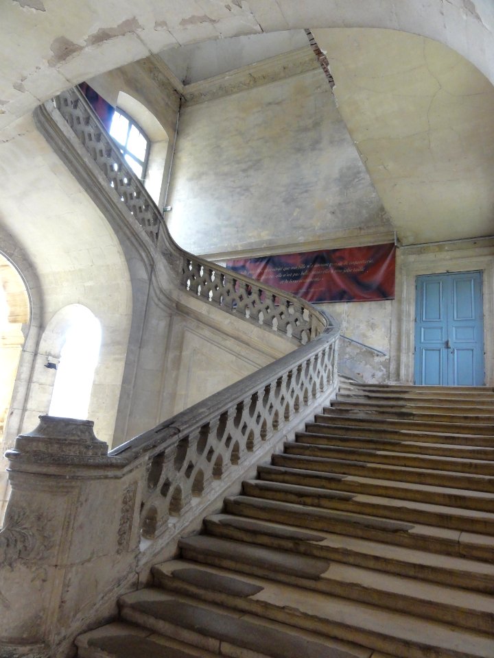Château de Lunéville, escalier nord, avant restauration