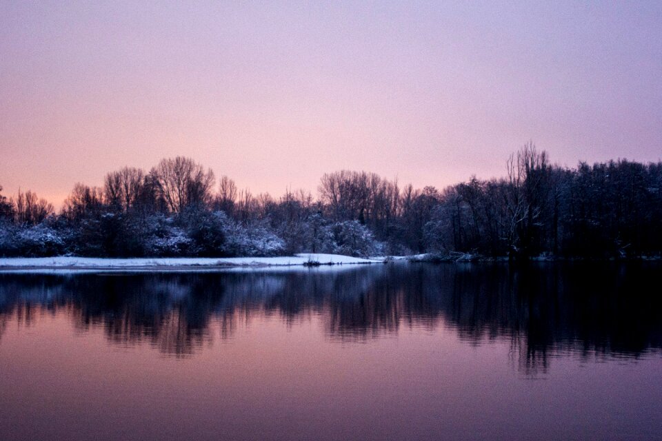 Landscape nature snow