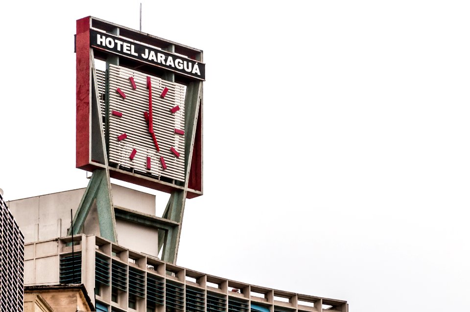 Clock in Building of São Paulo