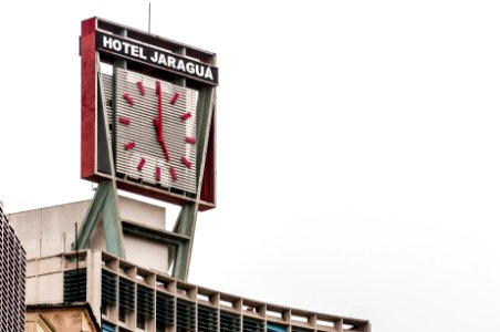 Clock in Building of São Paulo