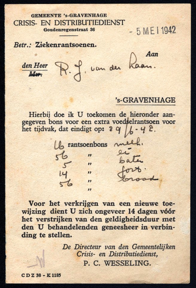 Crisis- en Distributiedienst, Gemente sGravenhage