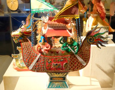 Cult object, Kinh ethnic group, Bac Ninh, colored paper - Vietnam National Museum of Fine Arts - Hanoi, Vietnam - DSC05230