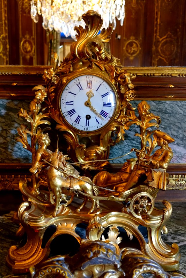 Clock, France, mid 1700s - Waddesdon Manor - Buckinghamshire, England - DSC07632