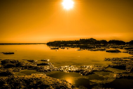 Sea lagoon reflections
