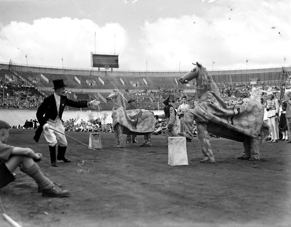 Dag van de Jeugd in Olympisch Stadion Circus, Bestanddeelnr 902-8370
