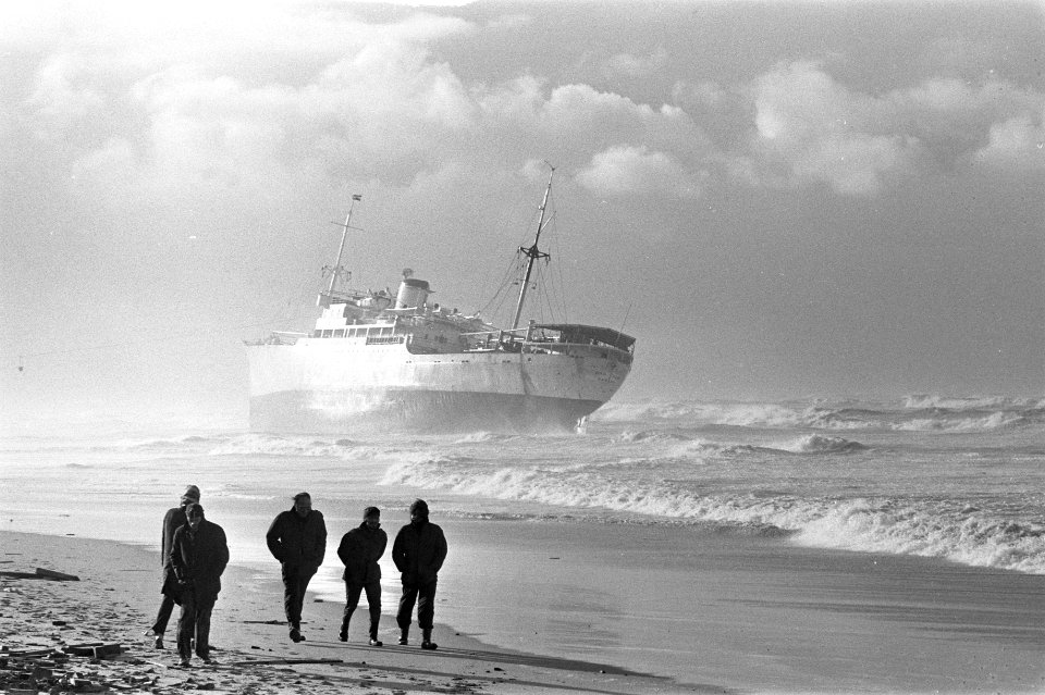 Chinese schip Wan Chun gestrand bij IJmuiden, Bestanddeelnr 926-0191