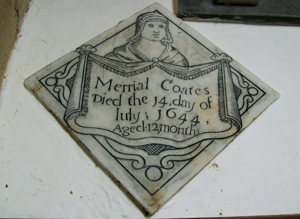 Child's memorial tablet, Thame 1