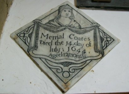Child's memorial tablet, Thame 1