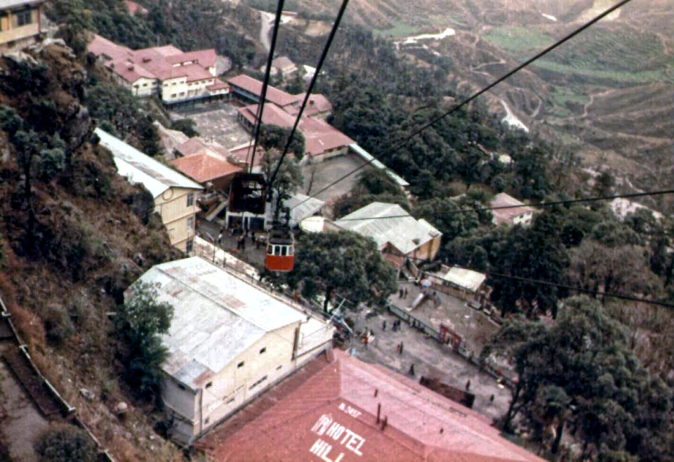 Cableway descending from Gun Hill to Mussoorie