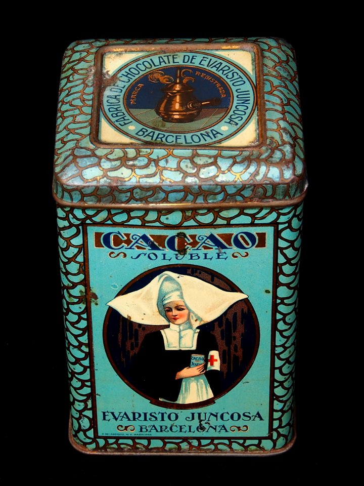 Cacao Evarsto Juncosa tin, pictuers of Barcelona, photo6