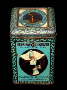 Cacao Evarsto Juncosa tin, pictuers of Barcelona, photo6