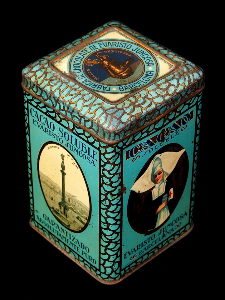 Cacao Evarsto Juncosa tin, pictuers of Barcelona, photo7