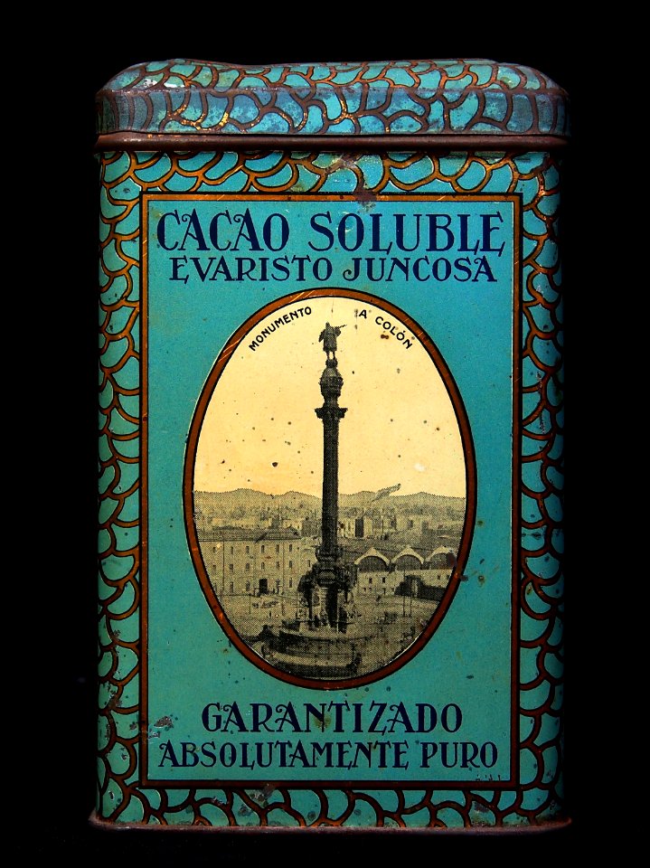 Cacao Evarsto Juncosa tin, pictuers of Barcelona, photo4