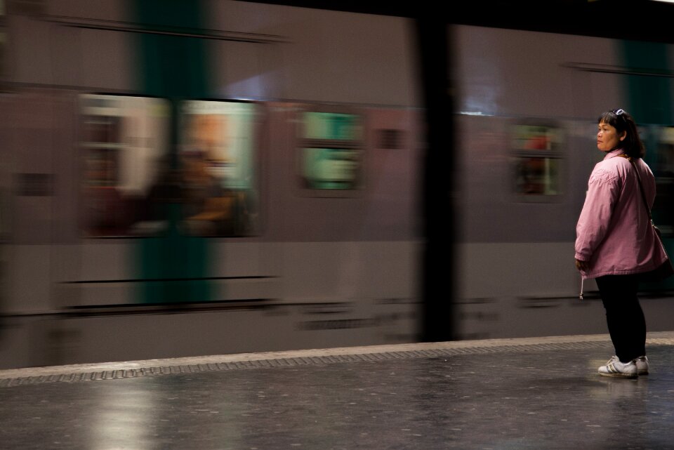 Metro train subway