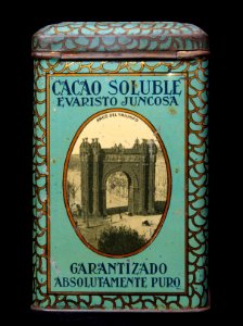 Cacao Evarsto Juncosa tin, pictuers of Barcelona, photo3