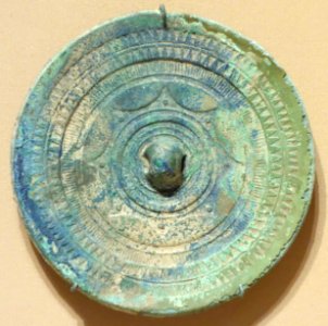Circular mirror, Japan, Kofun period, 300-552 AD, bronze - Asian Art Museum of San Francisco - DSC01449