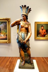 Cigar store figure by Samuel A. Robb (1851-1928), William Demuth and Company, New York City, 1870, zinc and paint - De Young Museum - DSC00978