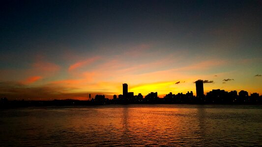 Taipei river evening