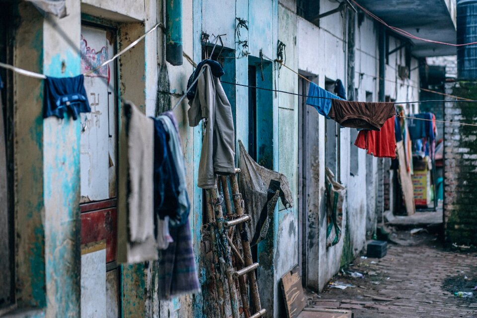 Street clothesline aftermath