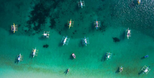 Aerial sea the scenery