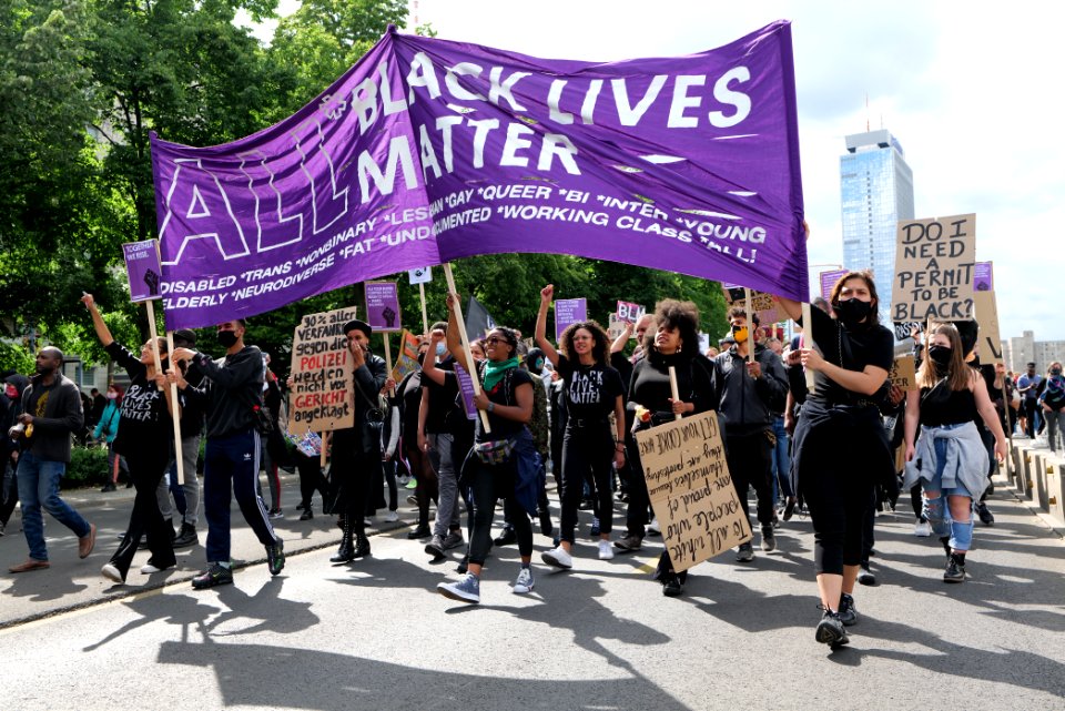 BlackLivesMatter protest Karl-Marx-Allee Berlin 2020-06-06 08