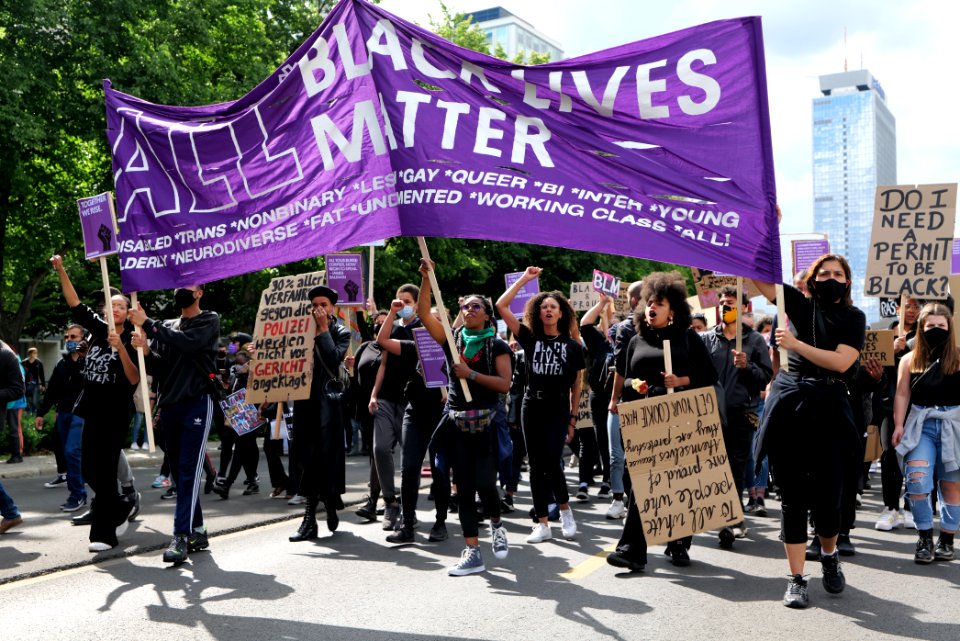 BlackLivesMatter protest Karl-Marx-Allee Berlin 2020-06-06 07