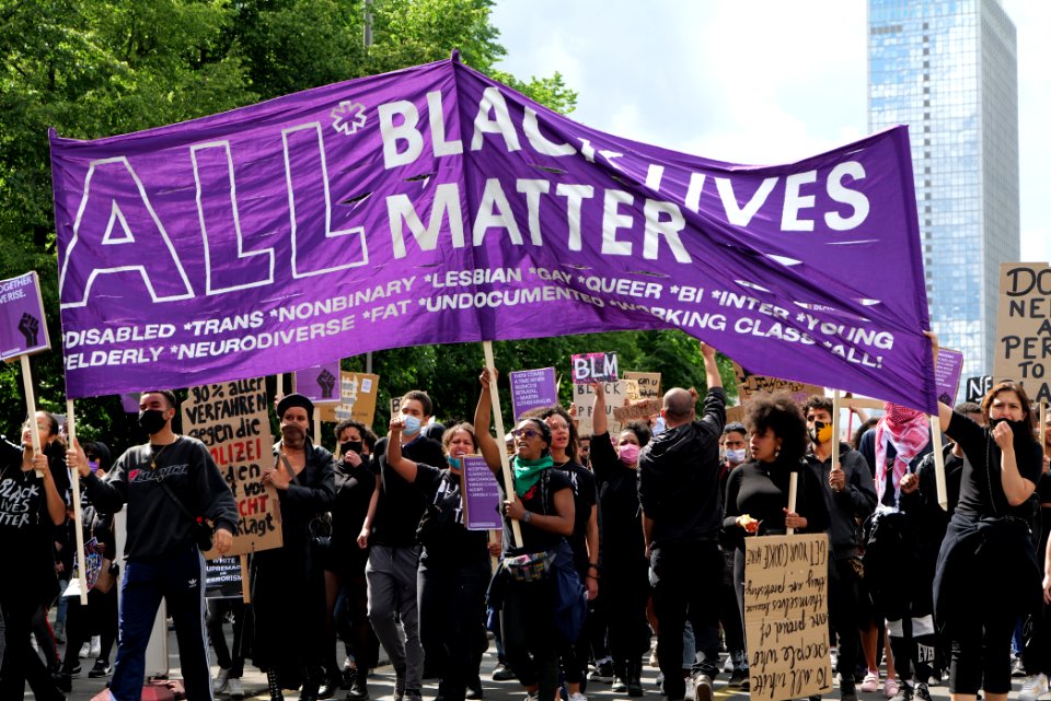 BlackLivesMatter protest Karl-Marx-Allee Berlin 2020-06-06 06