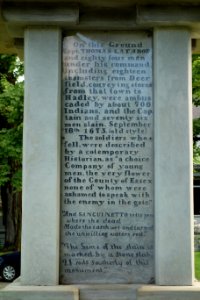 Bloody Brook Monument - South Deerfield, MA -