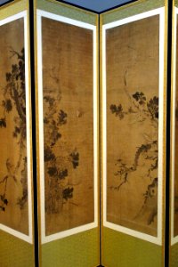 Blossoming Plants with Birds and Animals, detail 3, attributed to Chang Sung-Op (1843-1897), Korea, probably late 19th to early 20th century, ink on silk - Chazen Museum of Art - DSC01717