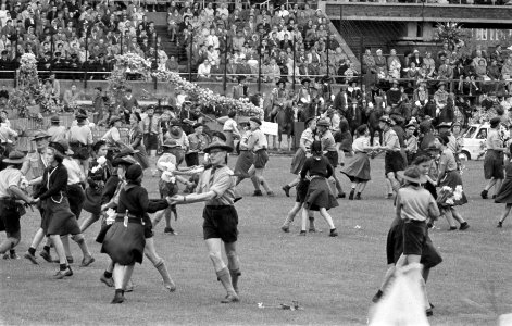 Bloemencorso in het Olympisch Stadion te Amsterdam, Bestanddeelnr 911-5609