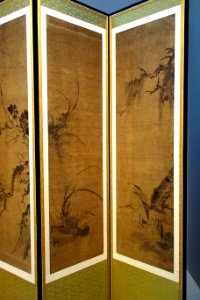 Blossoming Plants with Birds and Animals, detail 4, attributed to Chang Sung-Op (1843-1897), Korea, probably late 19th to early 20th century, ink on silk - Chazen Museum of Art - DSC01718