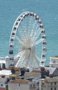 Brighton Wheel seen from Whitehawk Hill Road, Brighton (July 2015)