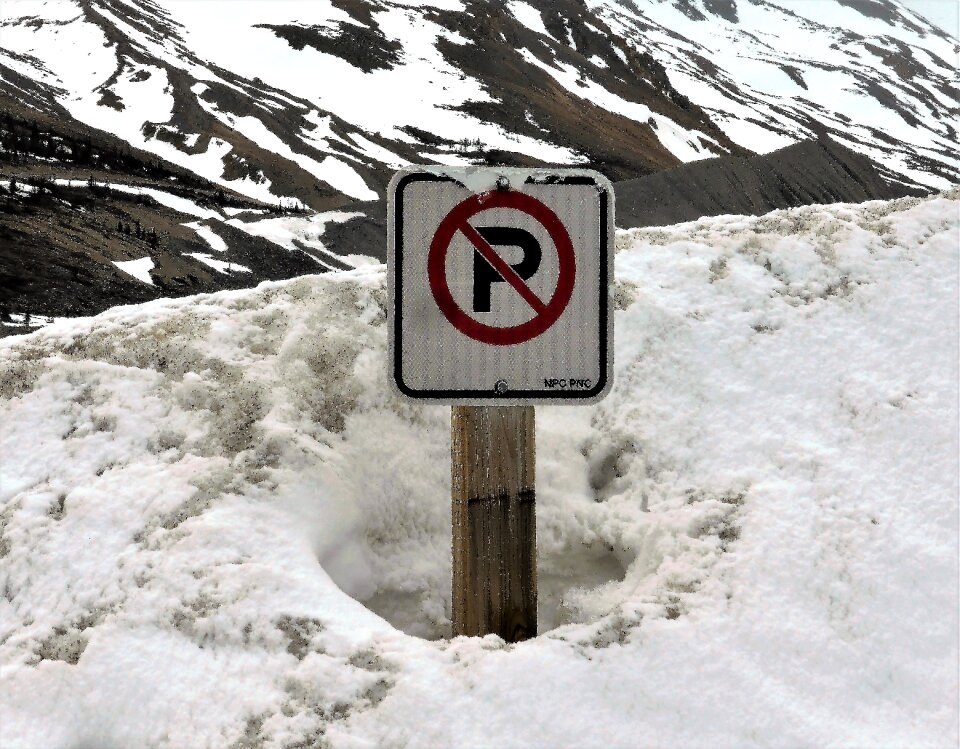 Parking snow winter