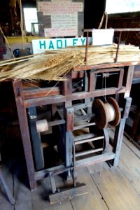 Broom making machine - Hadley Farm Museum - DSC07712