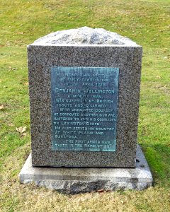 Benjamin Wellington Memorial - Lexington, MA - DSC04444