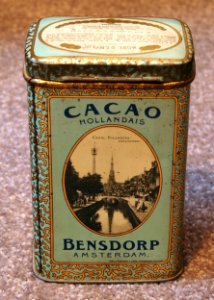 Bensdorp cacao hollandais blikje, foto 3, Canal-Nieuwstad-Leeuwarden
